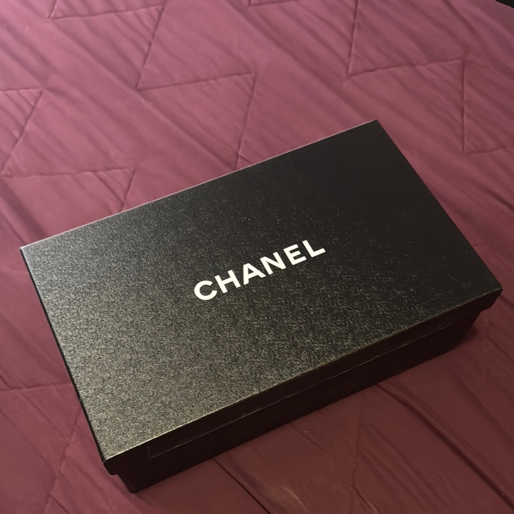 Chanel Black Shoe Box 7x11